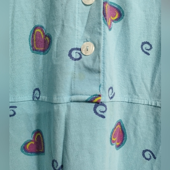 Zip Code blue dress with hearts - Picture 2 of 5